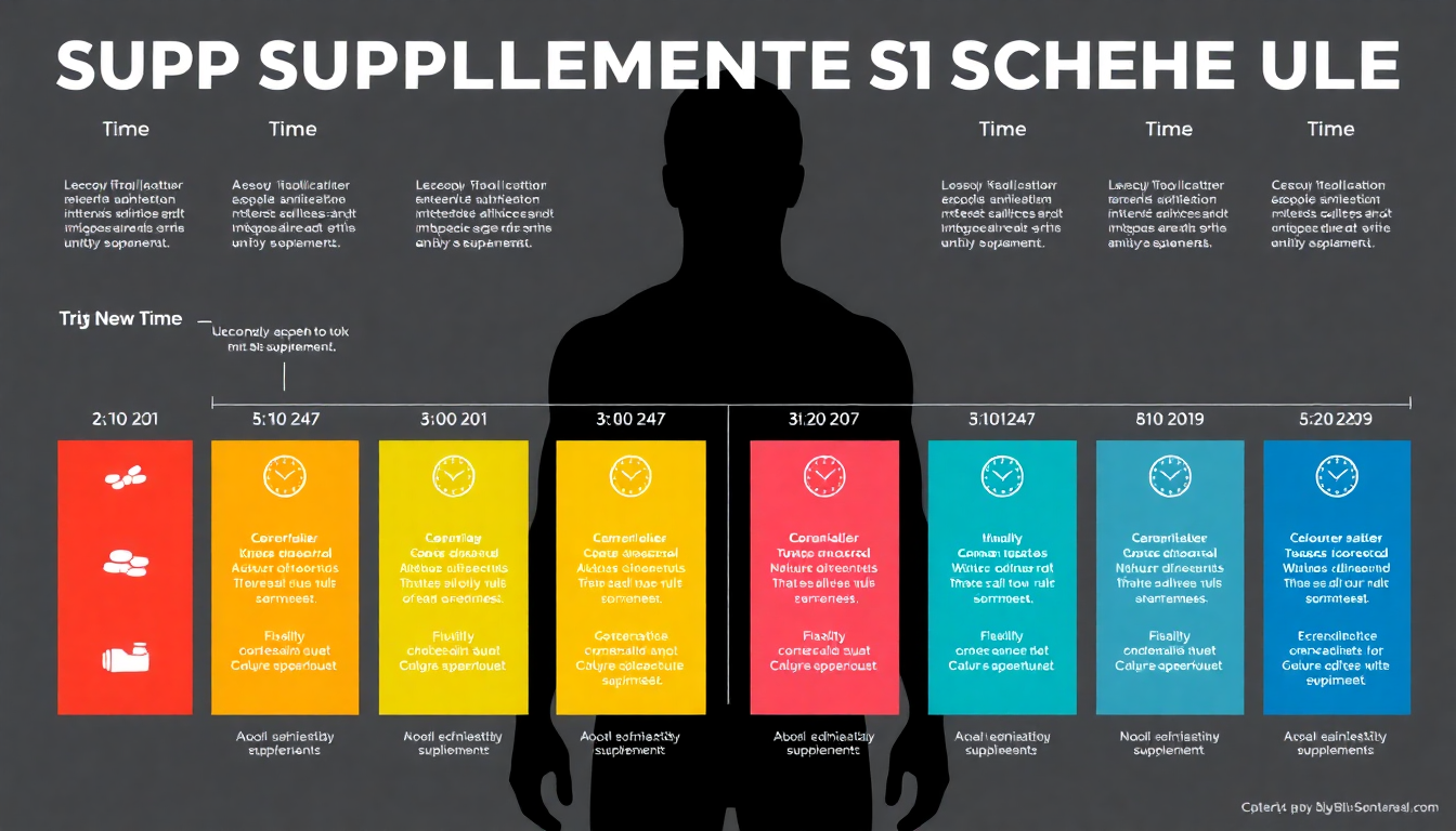 Supplement Timing Map: Your One-Day Schedule